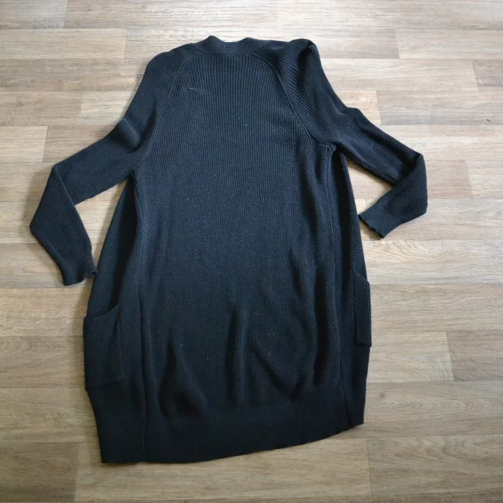 NWT BP. Longline Black Knit Open Knit Cardigan Sweater Size Small - Picture 6 of 6